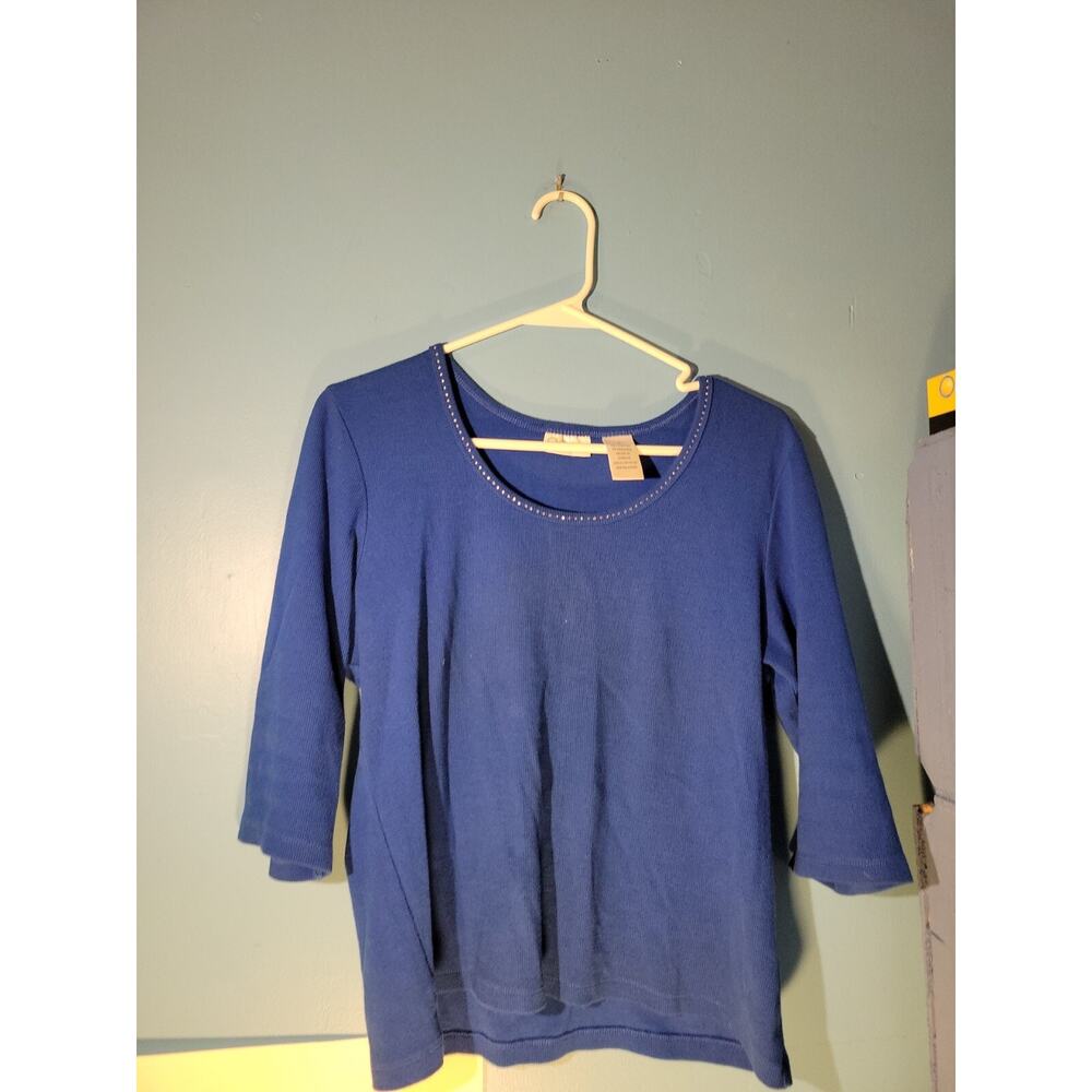 XTreme Moves Womens Blue Pullover Sweater Size XL
